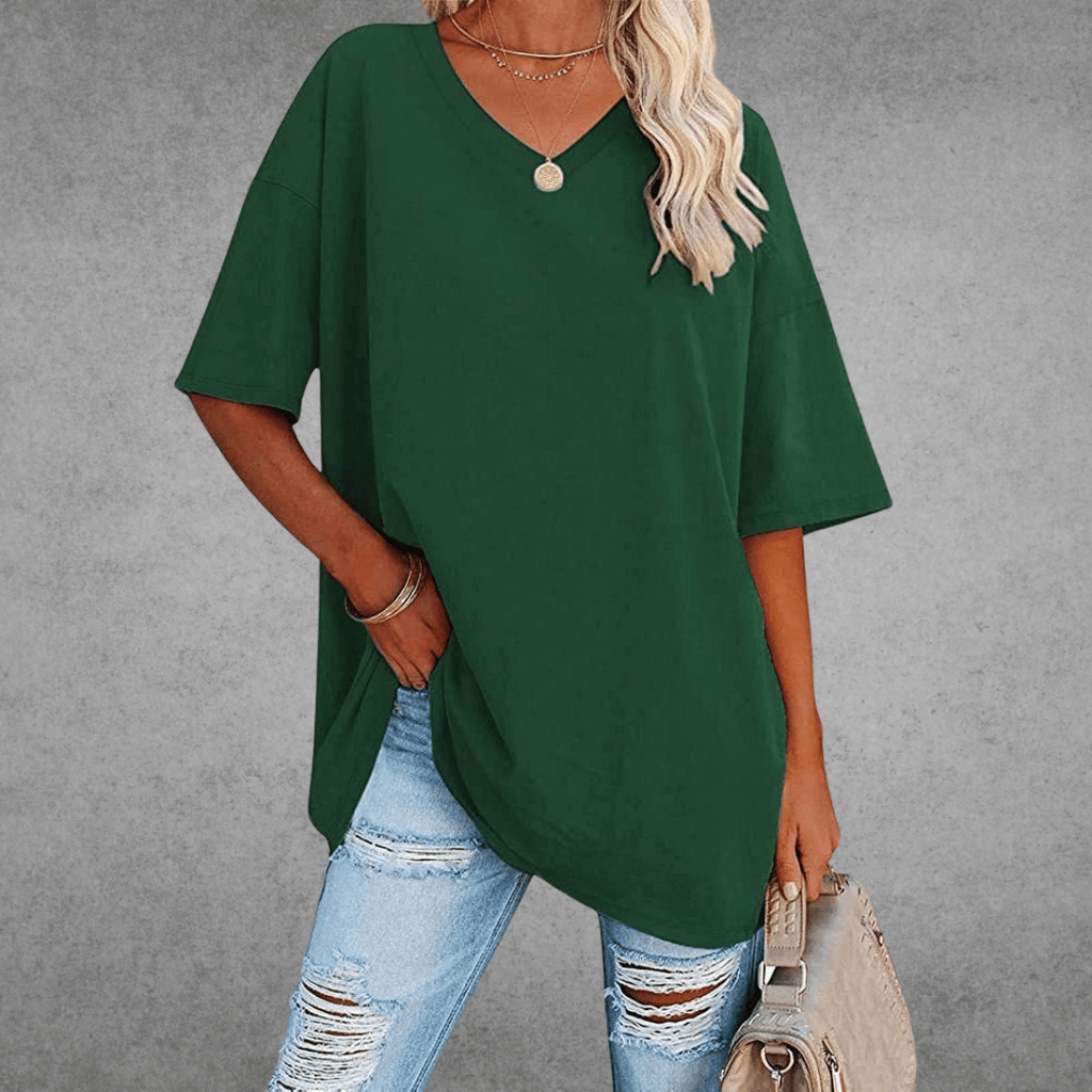 Veya | Women’s Casual Short Sleeve V-Neck Summer T-Shirt