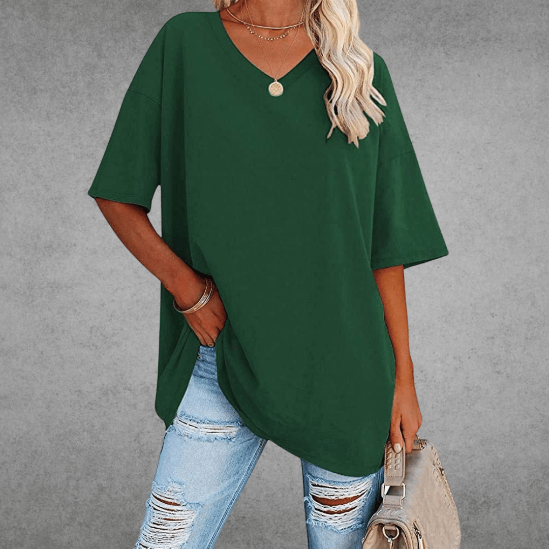 Veya | Women’s Casual Short Sleeve V-Neck Summer T-Shirt