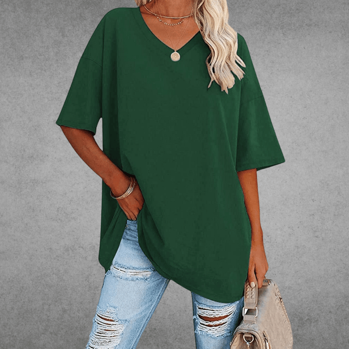 Veya | Women’s Casual Short Sleeve V-Neck Summer T-Shirt
