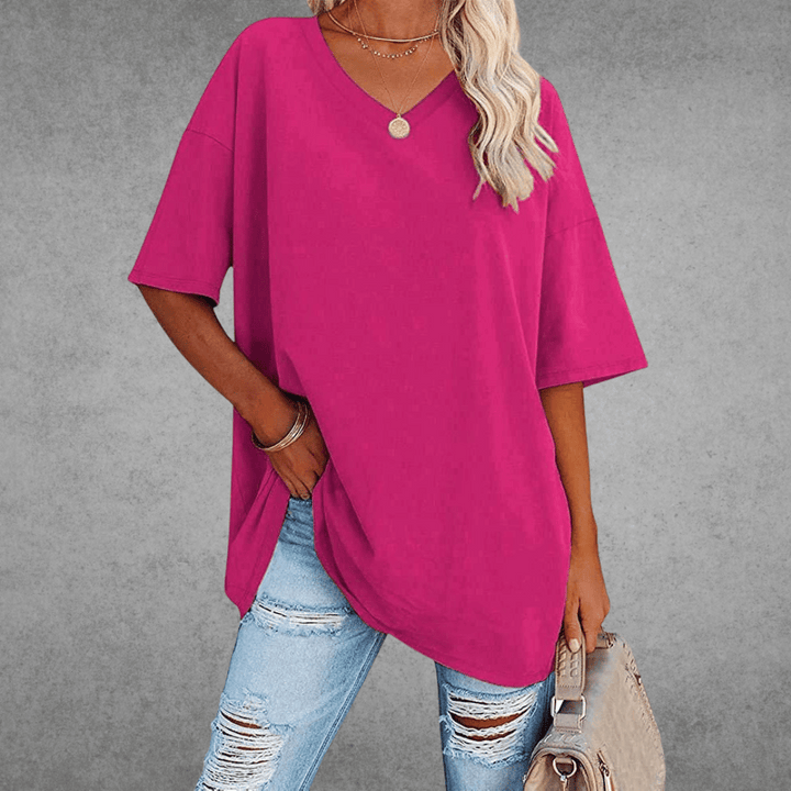 Veya | Women’s Casual Short Sleeve V-Neck Summer T-Shirt