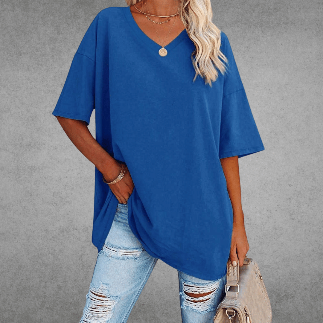 Veya | Women’s Casual Short Sleeve V-Neck Summer T-Shirt