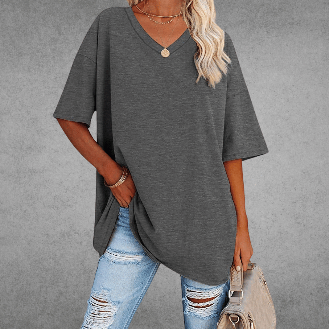 Veya | Women’s Casual Short Sleeve V-Neck Summer T-Shirt