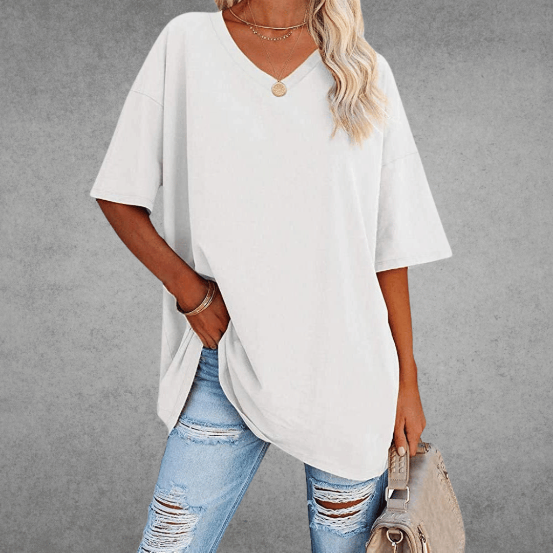 Veya | Women’s Casual Short Sleeve V-Neck Summer T-Shirt