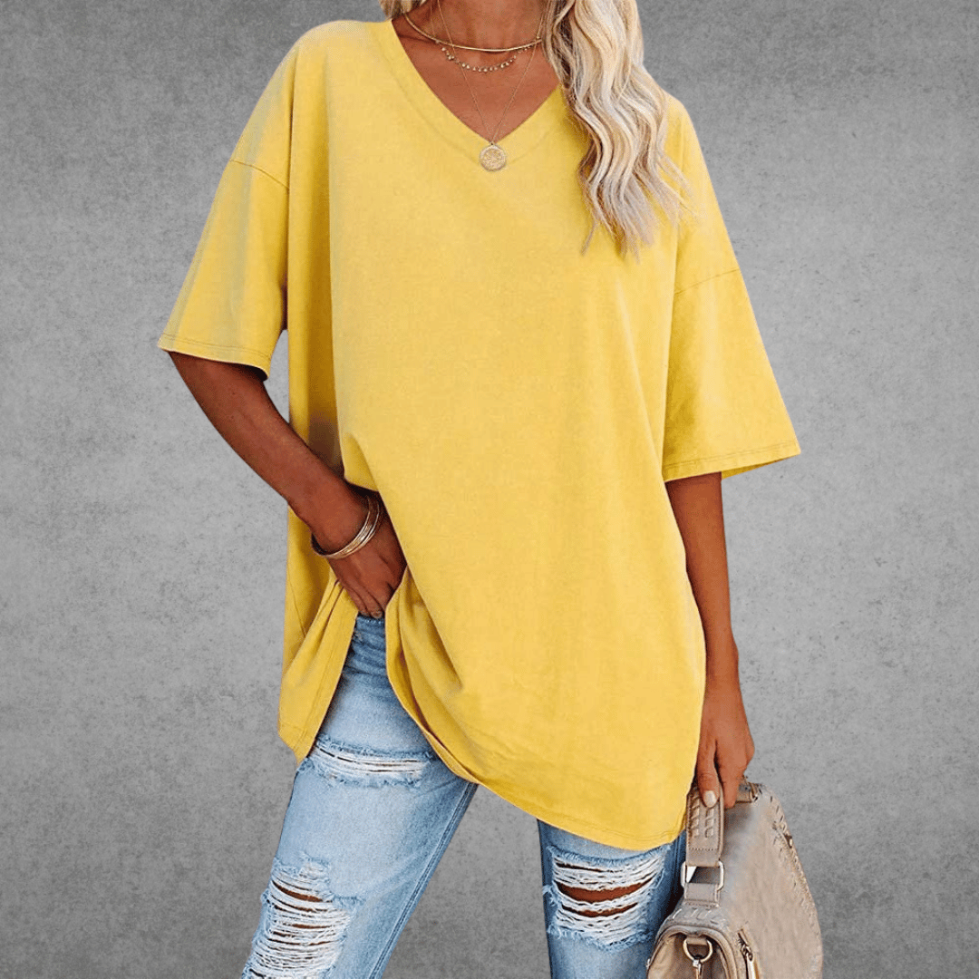 Veya | Women’s Casual Short Sleeve V-Neck Summer T-Shirt