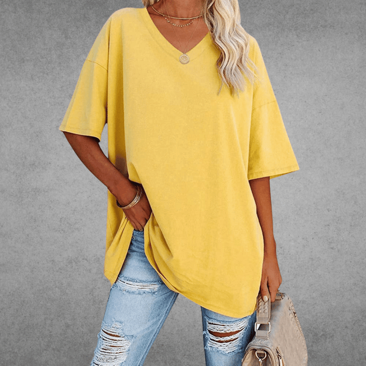 Veya | Women’s Casual Short Sleeve V-Neck Summer T-Shirt