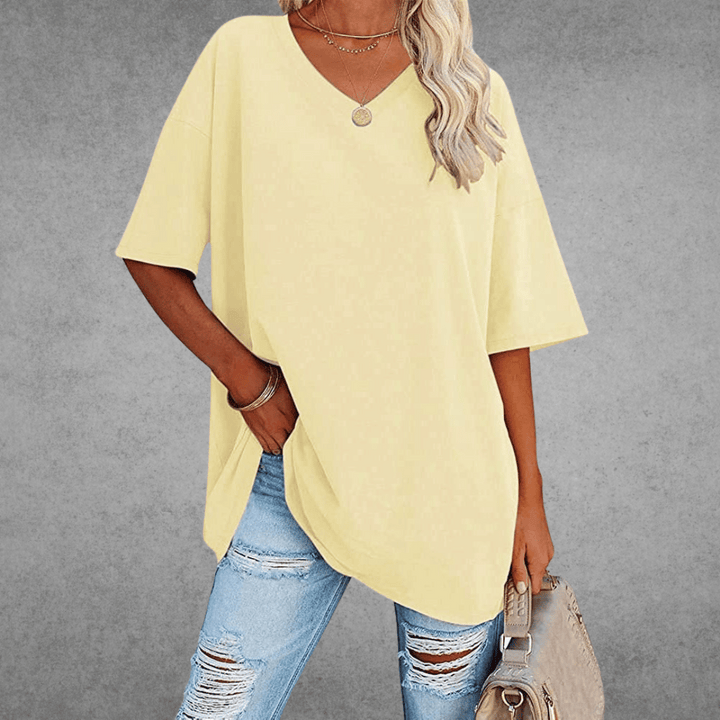 Veya | Women’s Casual Short Sleeve V-Neck Summer T-Shirt