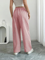 Sutton | Women's Striped Wide Leg Trousers