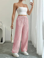 Sutton | Women's Striped Wide Leg Trousers