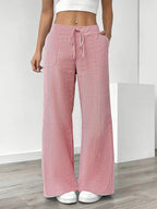 Sutton | Women's Striped Wide Leg Trousers