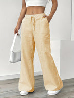 Sutton | Women's Striped Wide Leg Trousers