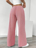 Sutton | Women's Striped Wide Leg Trousers