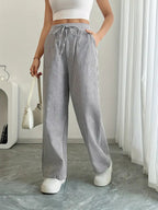 Sutton | Women's Striped Wide Leg Trousers