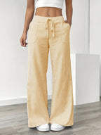 Sutton | Women's Striped Wide Leg Trousers