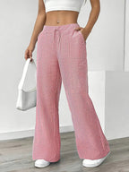 Sutton | Women's Striped Wide Leg Trousers