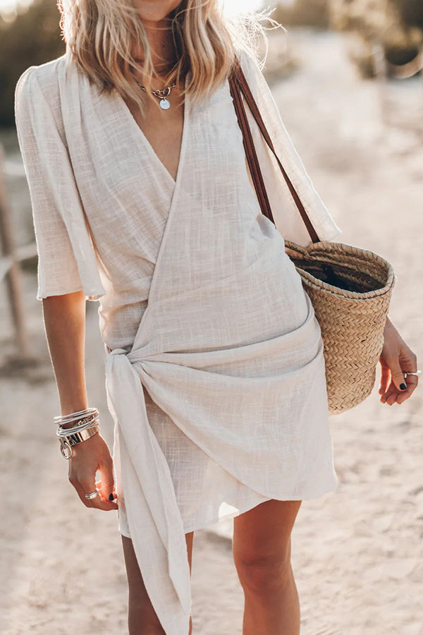 Elora | Women’s V-Neck Wrap Mini Dress
