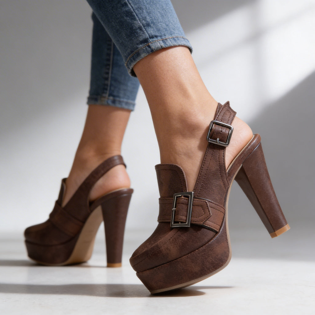 Sutton | Women's Platform Block Heel Slingbacks