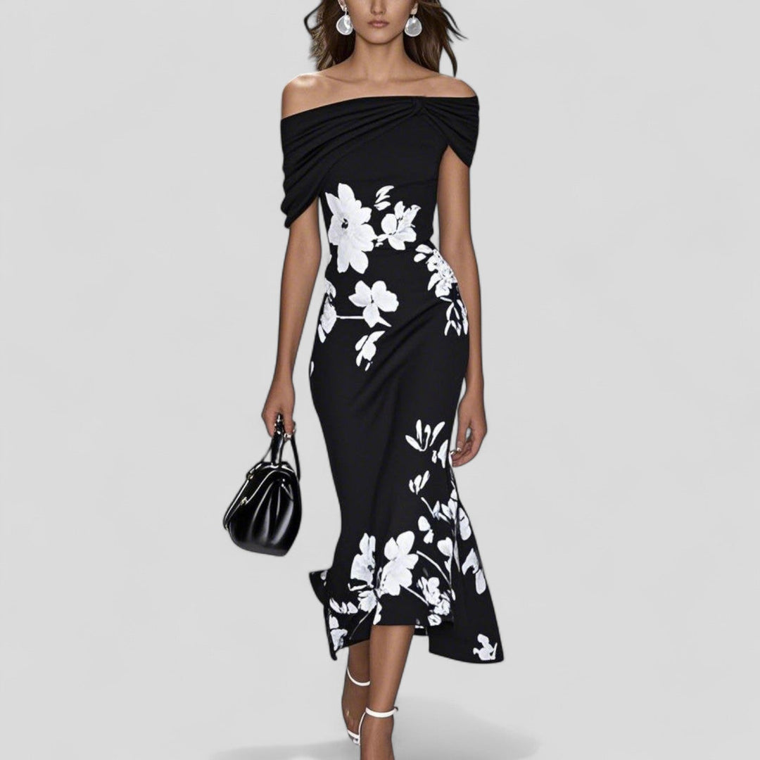 Sienna | Women's Elegant Floral Midi Dress