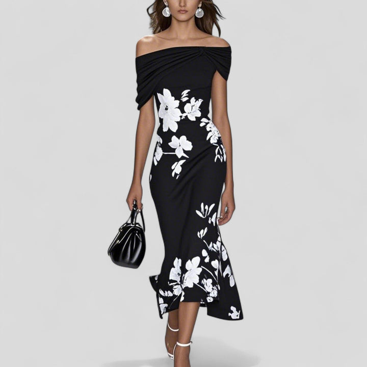 Sienna | Women's Elegant Floral Midi Dress