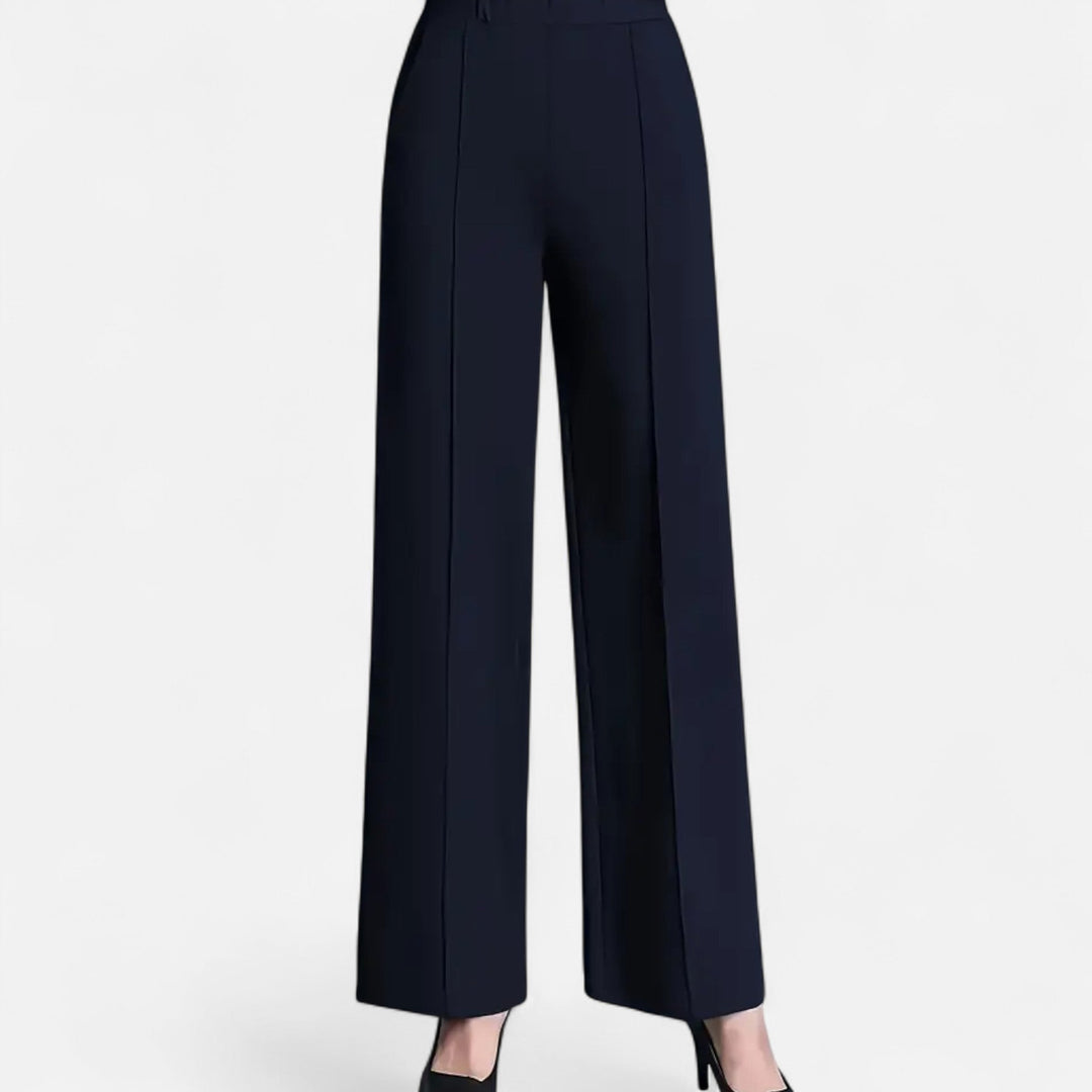 Sutton | Women's High-Waist Wide-Leg Trousers Casual