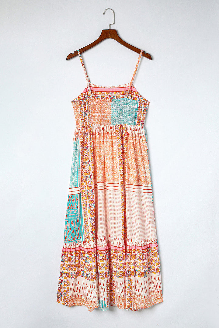 Elodie | Women's Printed Tiered Maxi Dress