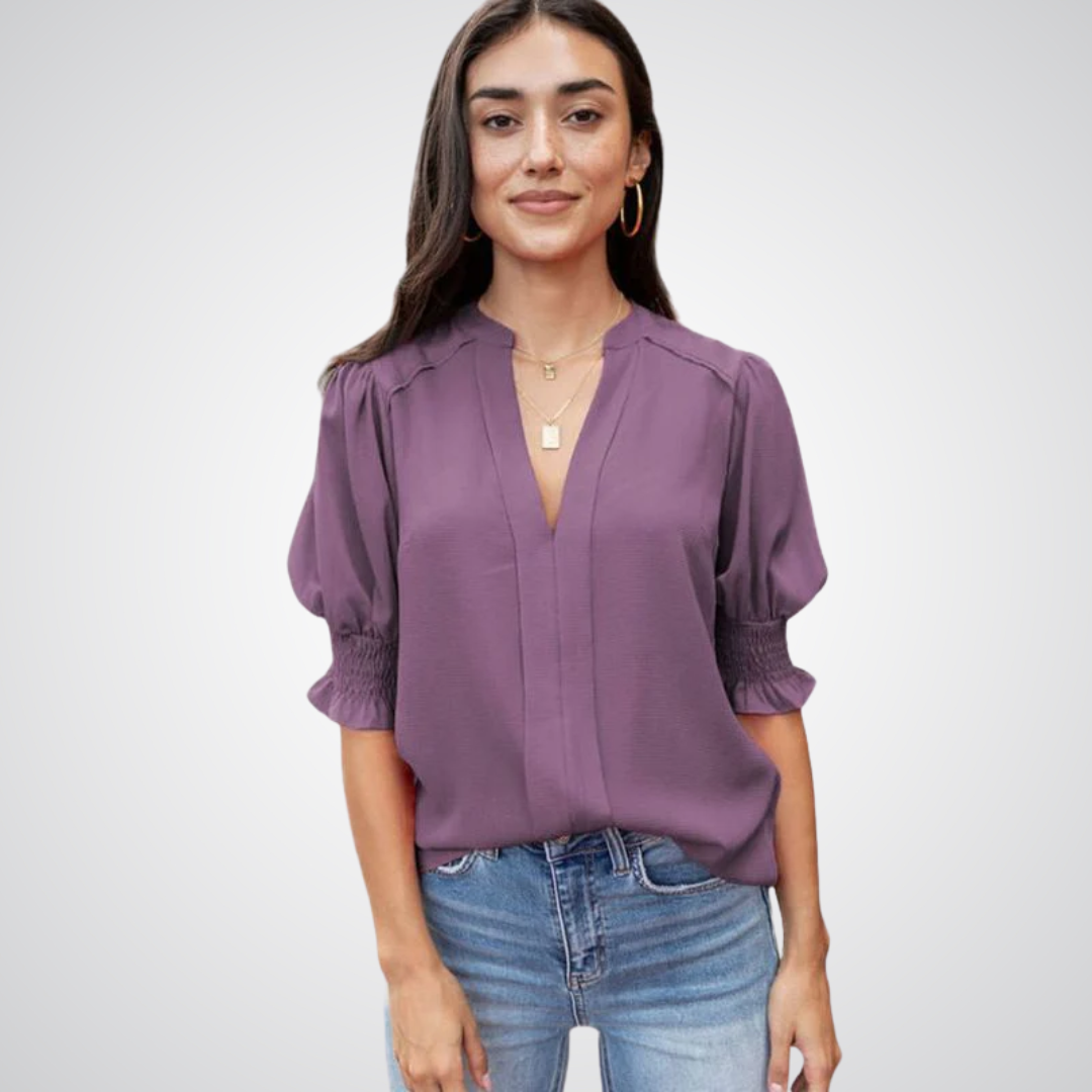 Zirelle | Women's V-Neck Blouse Chic
