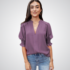 Zirelle | Women's V-Neck Blouse Chic