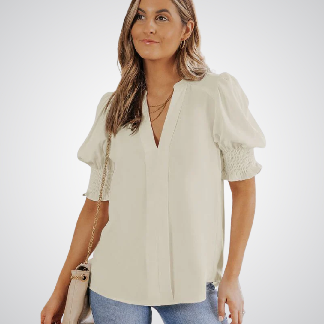Zirelle | Women's V-Neck Blouse Chic
