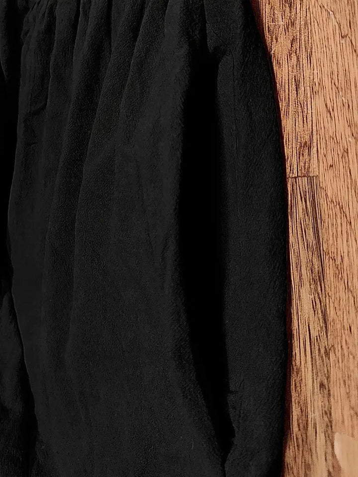 Sanne | Women's Elegant Short Sleeve Round Neck Midi Dress
