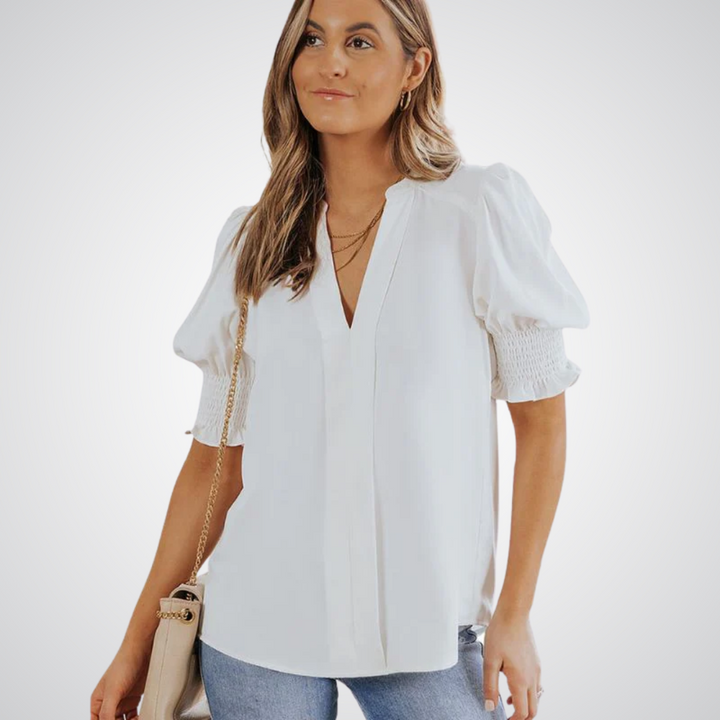 Zirelle | Women's V-Neck Blouse Chic