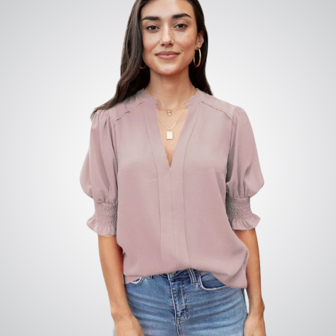 Zirelle | Women's V-Neck Blouse Chic