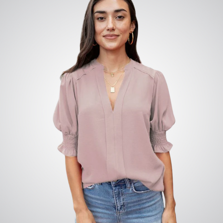 Zirelle | Women's V-Neck Blouse Chic