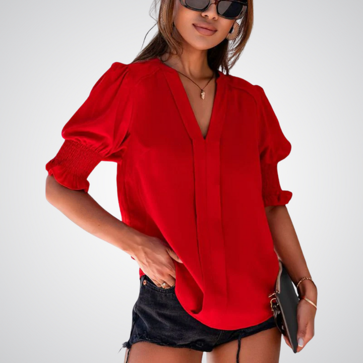 Zirelle | Women's V-Neck Blouse Chic