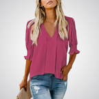 Zirelle | Women's V-Neck Blouse Chic
