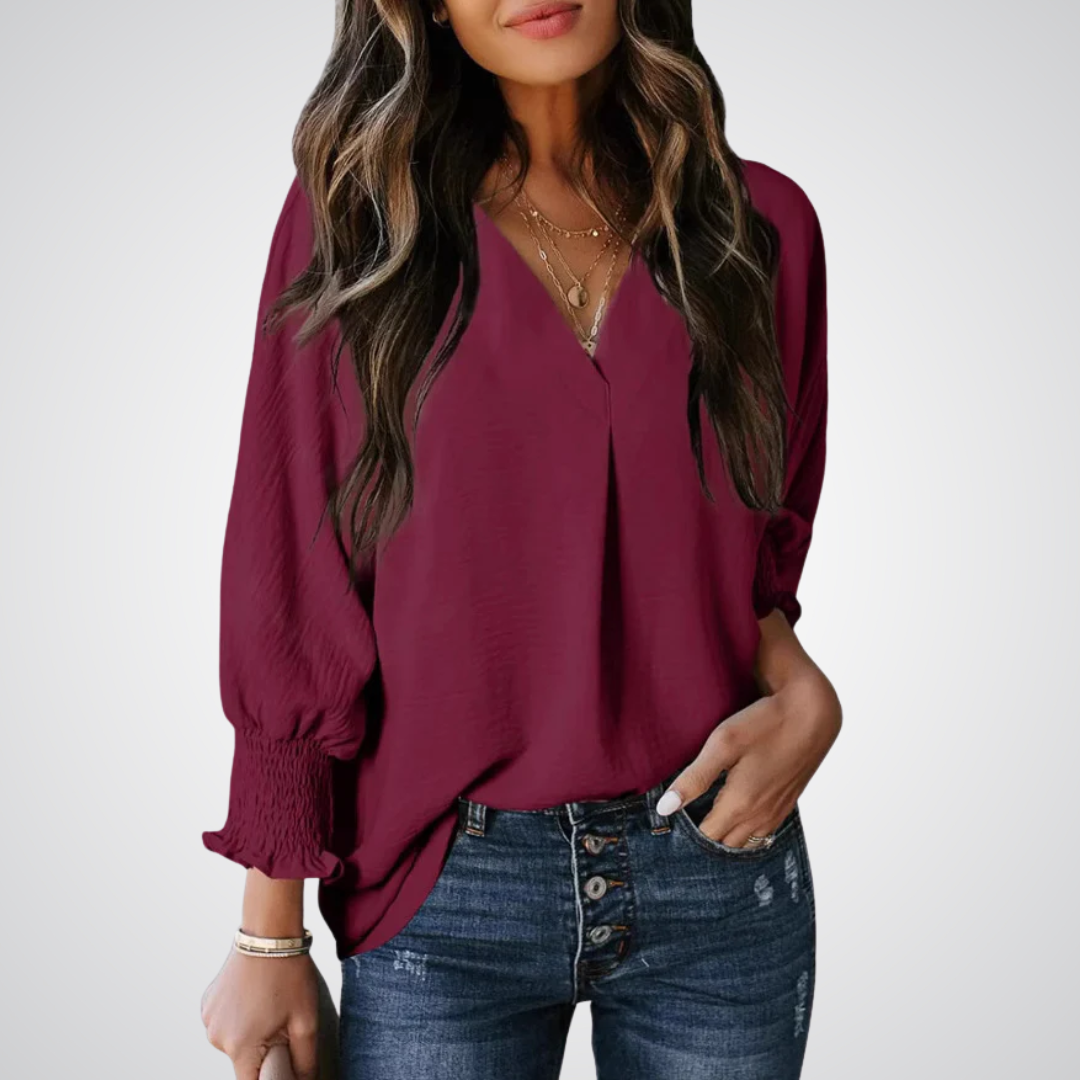 Lennox | Women’s V-Neck Tunic Blouse