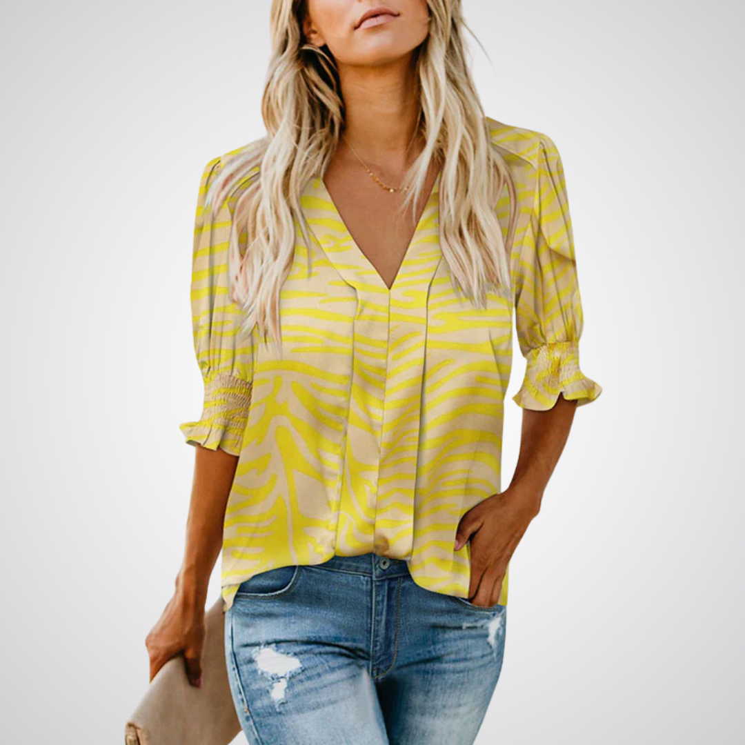 Zirelle | Women's V-Neck Blouse Chic
