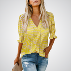 Zirelle | Women's V-Neck Blouse Chic