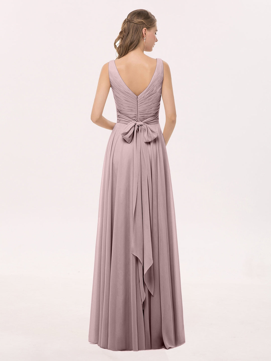 Sienna | Women's V-Neck Chiffon Maxi Dress