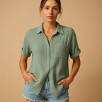 Sanne | Women's Polo Collar Knit Top Casual