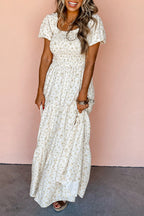 Aurelia | Women's Smocked Tiered Maxi Dress
