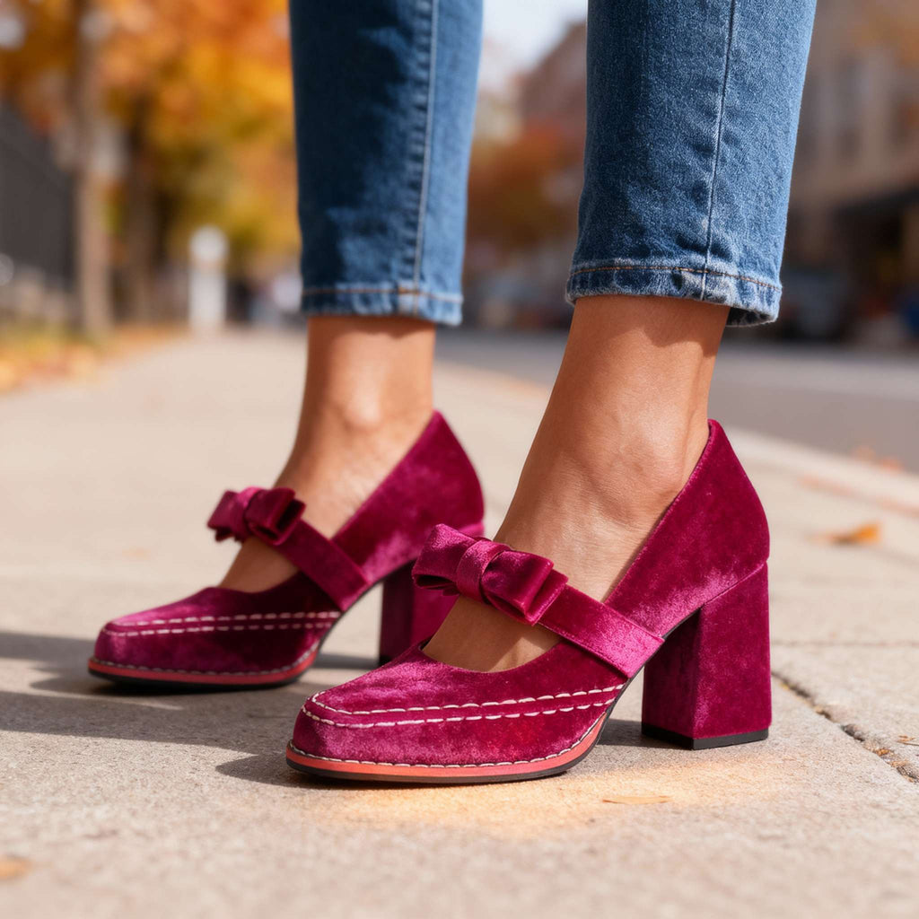 Jolene | Women's Mary Jane Bow Pumps