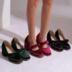 Jolene | Women's Mary Jane Bow Pumps