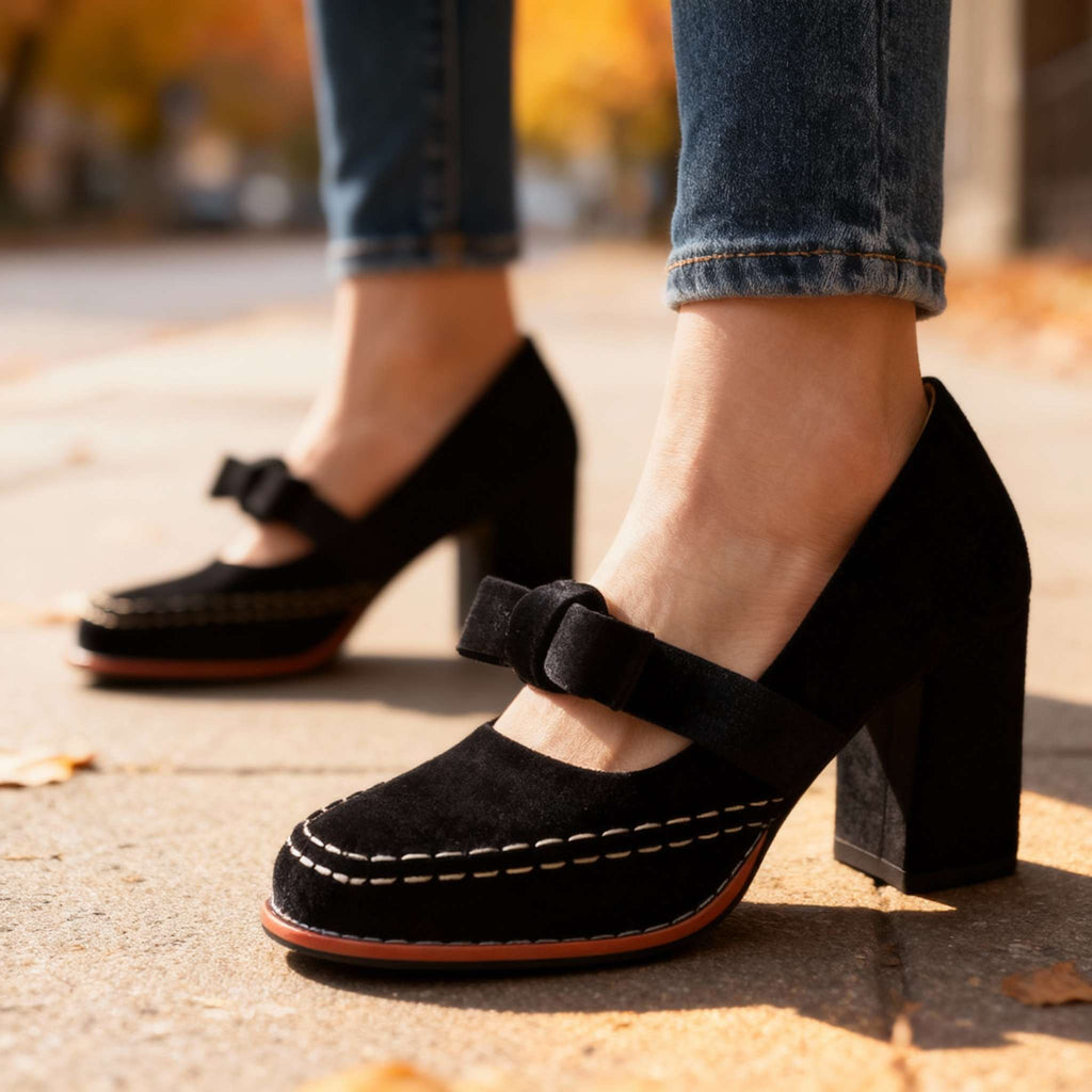 Jolene | Women's Mary Jane Bow Pumps