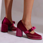 Jolene | Women's Mary Jane Bow Pumps