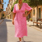 Sienna | Women's Elegant V-Neck Summer Maxi Dress