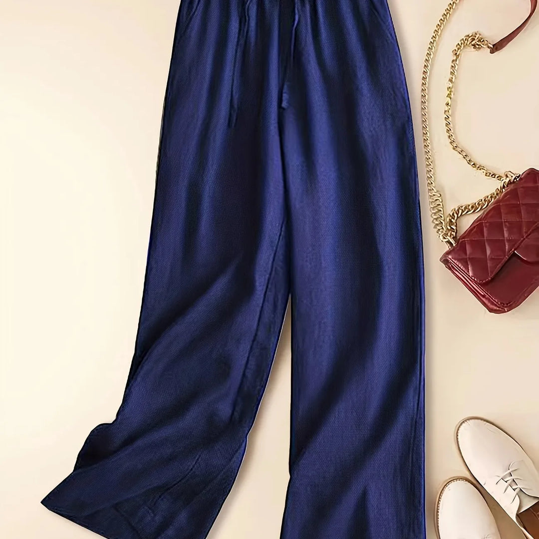 Zarelle | Women's Wide Leg Drawstring Pants Casual