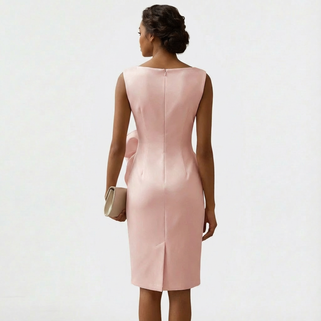 Seraph | Women’s Midi Mother Of Bride Dress Bow