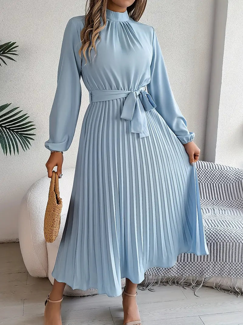 Sutton | Women's Pleated Midi Dress Elegant