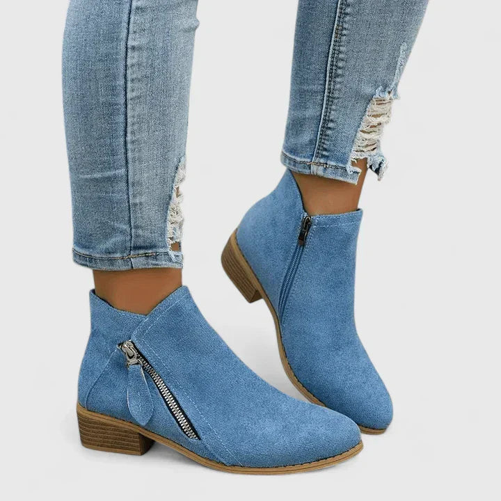 Calla | Women’s Orthopedic Side Zip Ankle Boots