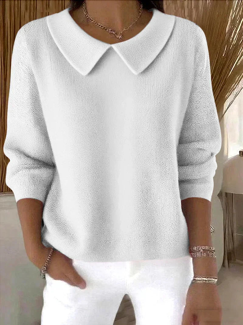 Savrani™ | Comfortable long-sleeved cotton sweater