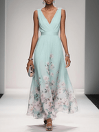 Elara | Women's Floral Print Wedding Guest Dress Elegant